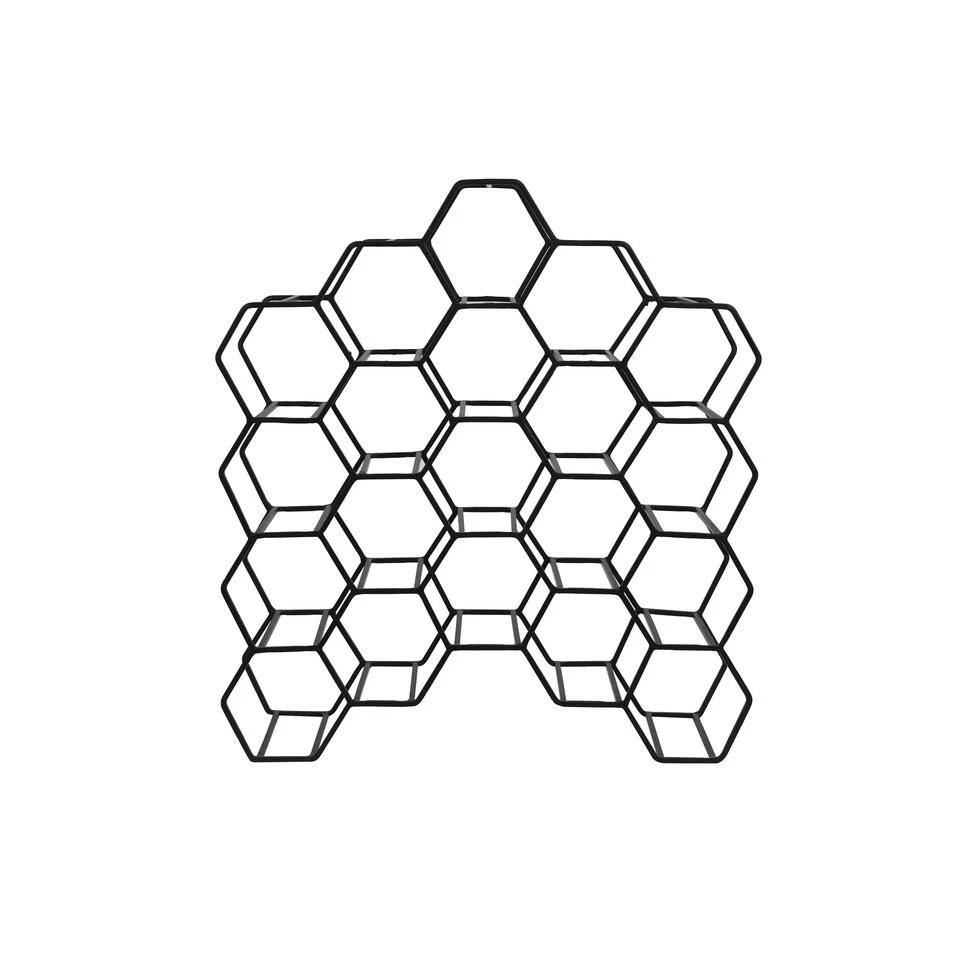 Wijnrek 20 Flessen 48x18x52 Cm SALBRIS Mat Zwart