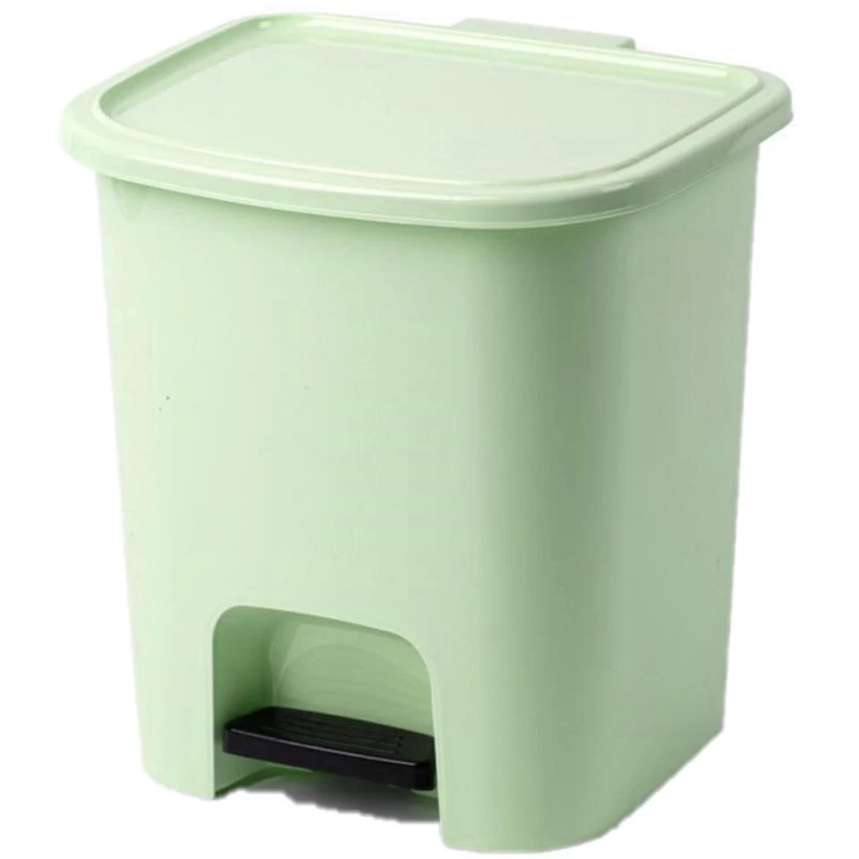 PlasticForte Pedaalemmer - Mintgroen - 7 L - 24 X 22 X 25.5 Cm - Afbeelding 2
