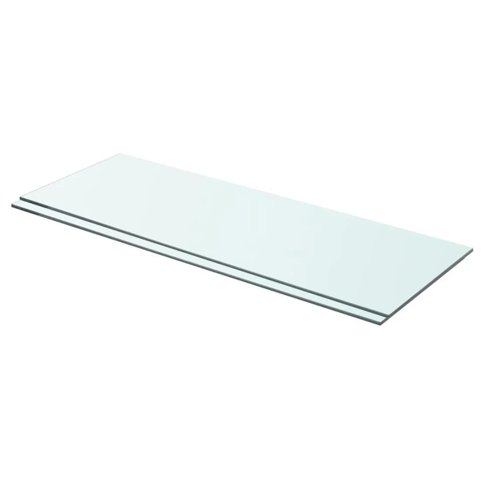 VidaXL Schappen 2 St 70x25 Cm Glas Transparant