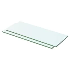 VidaXL Schappen 2 St 50x15 Cm Glas Transparant