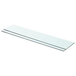 VidaXL Schappen 2 St 70x15 Cm Glas Transparant