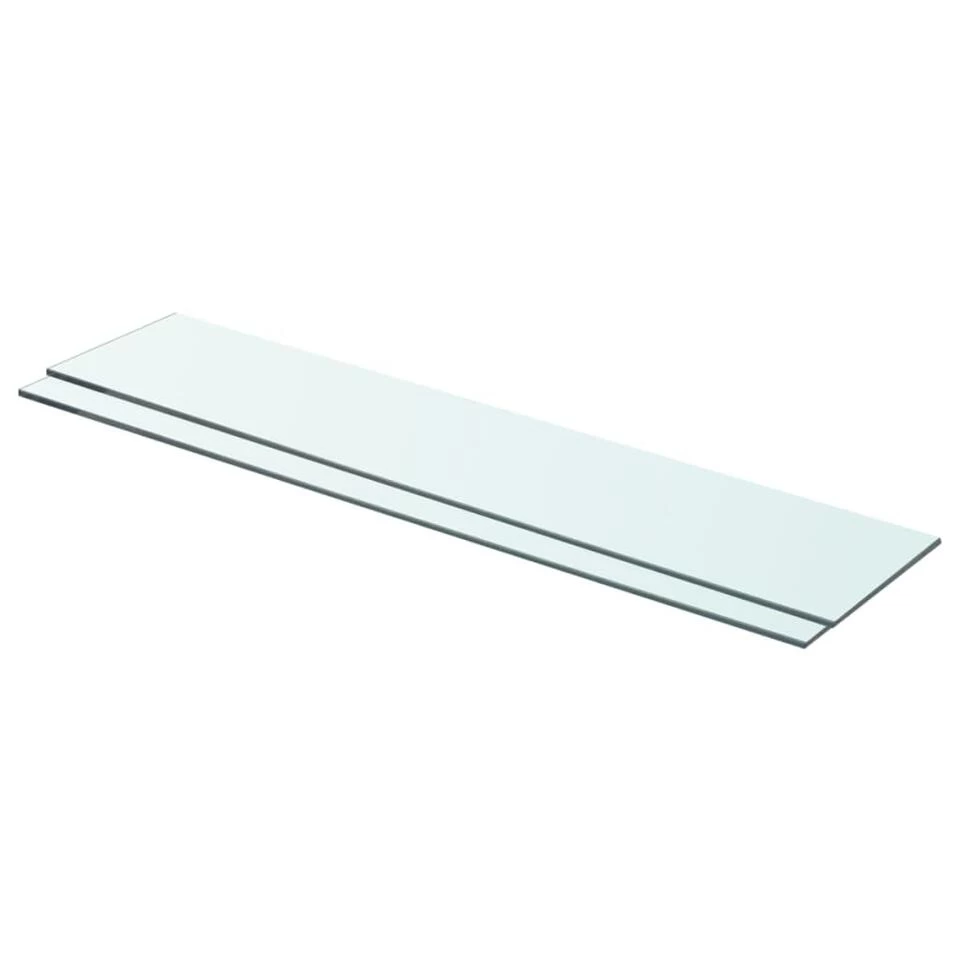 VidaXL Schappen 2 St 70x15 Cm Glas Transparant