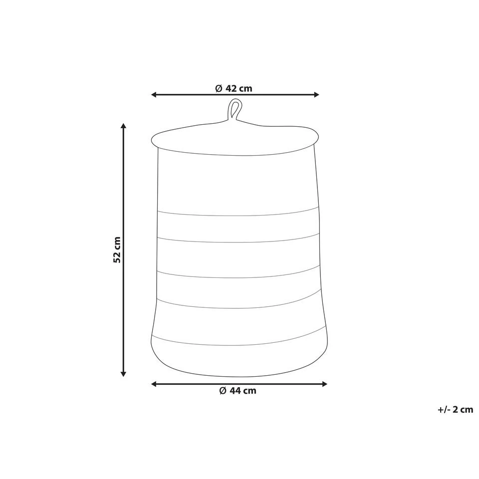 Beliani Mand SILOPI - Beige Katoen - Afbeelding 3
