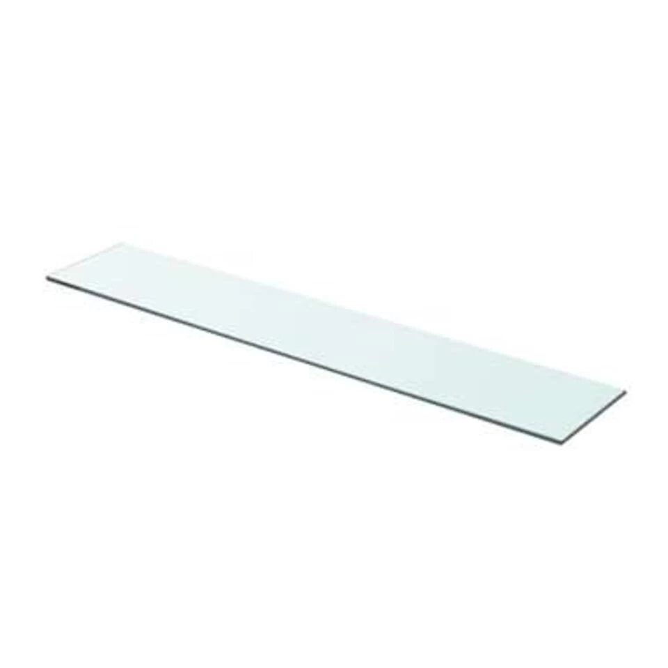 VidaXL Schappen 2 St 80x15 Cm Glas Transparant - Afbeelding 2