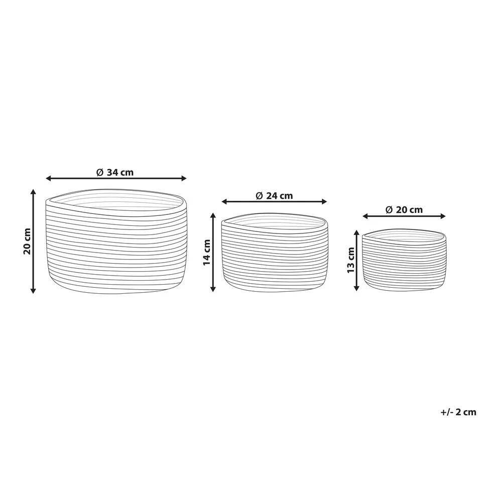 Beliani Mand KAHU - Natuurlijk Jute - Afbeelding 3