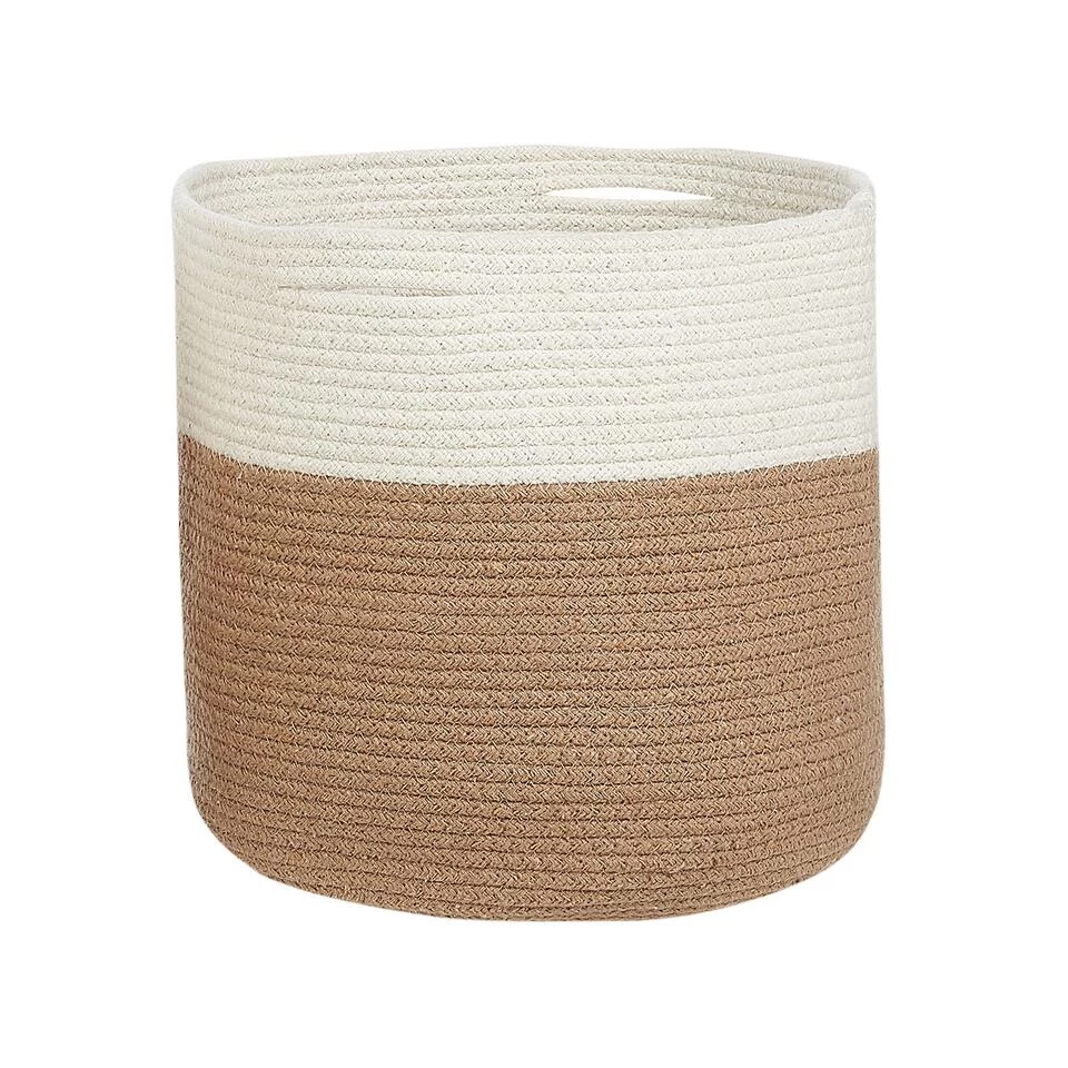 Beliani Mand ARDESEN - Beige Katoen - Afbeelding 4