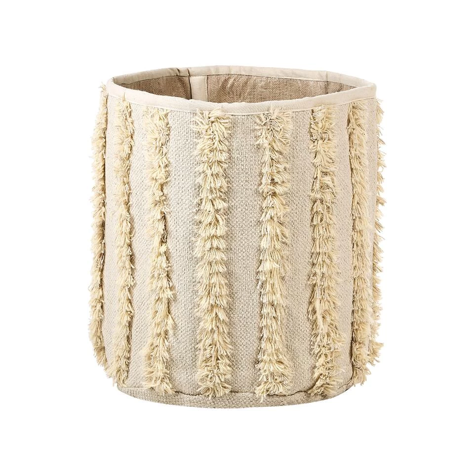 Beliani Mand KAKKI - Beige Katoen - Afbeelding 4