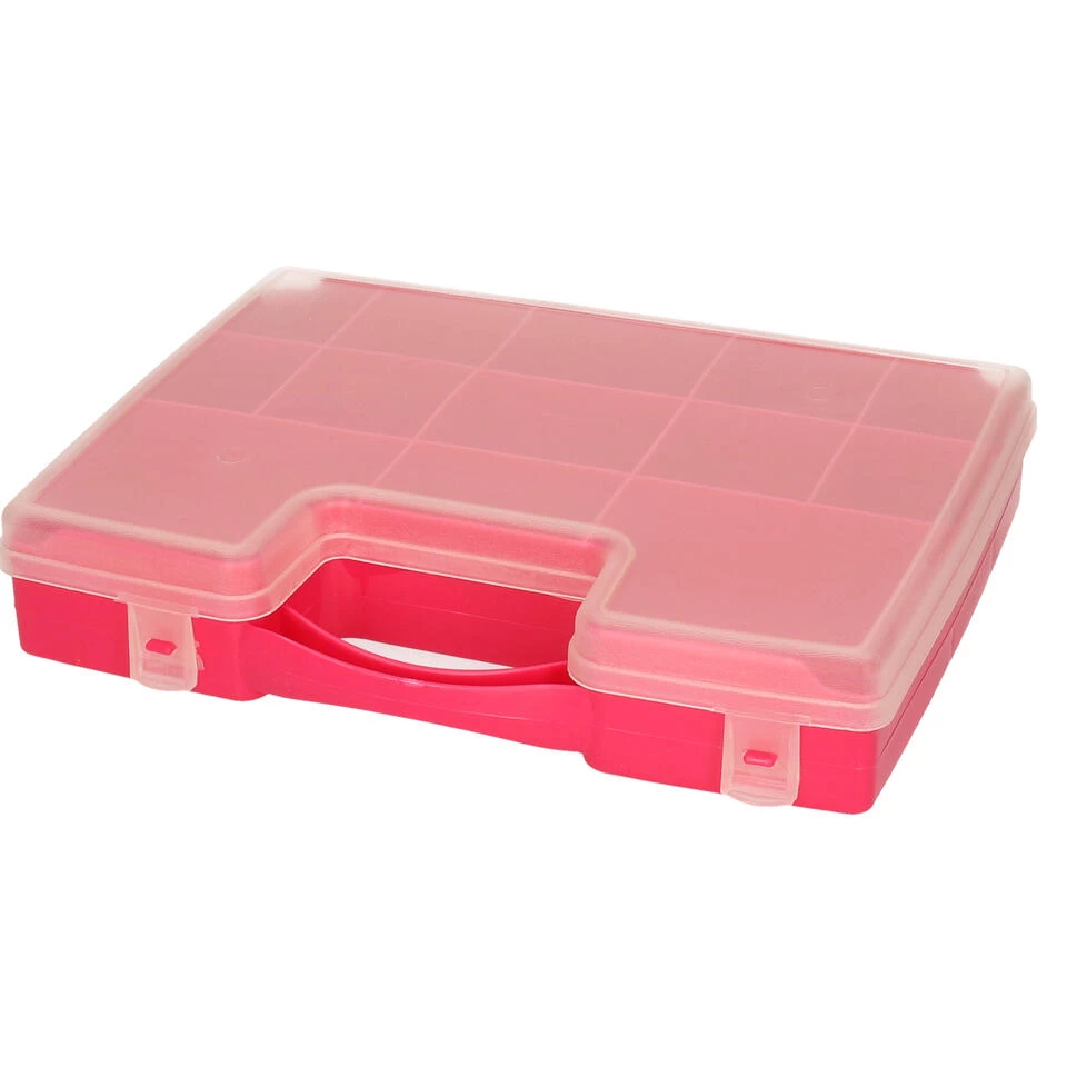 Forte Plastics Opbergbak - 13-vaks - Fuchsia - 27,5 X 20,5 X 3 Cm - Afbeelding 2