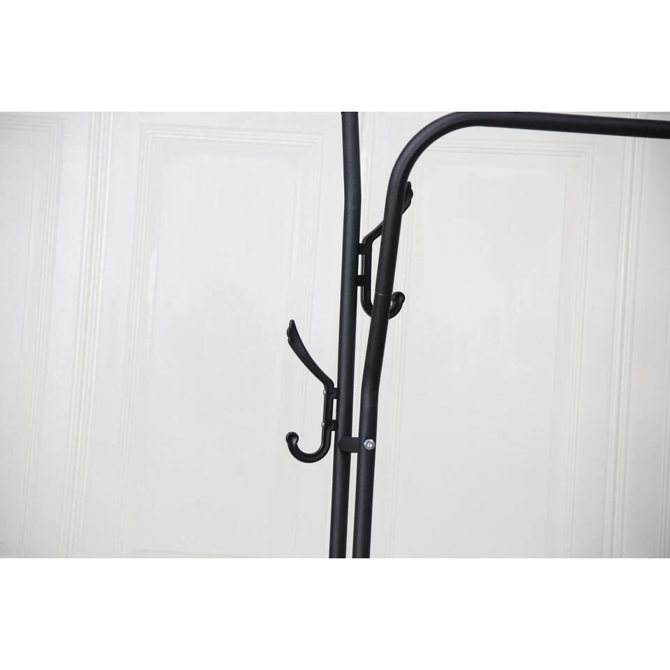 O'DADDY® Kledingrek Metaal - Dubbele Buis Tot 25 Kg - 110x33x 157 - Zw - Afbeelding 4