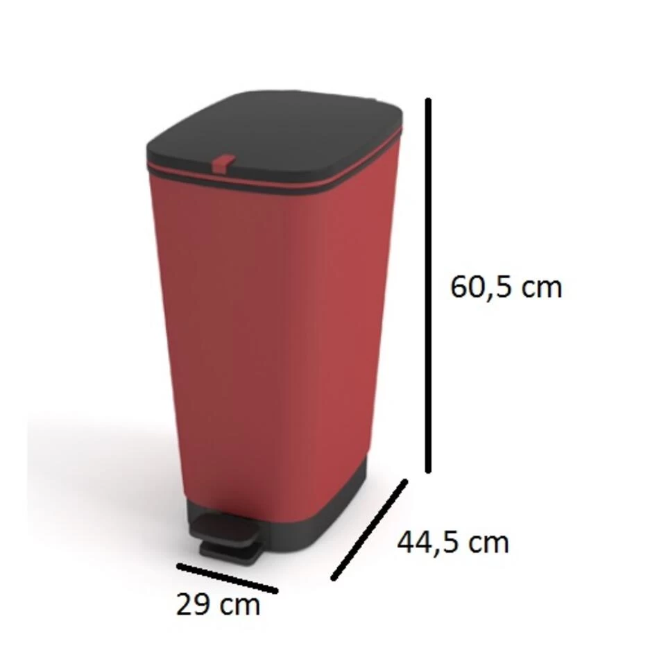 Kis Chic Bin Pedaalemmer - 50L - Paprika - Afbeelding 2