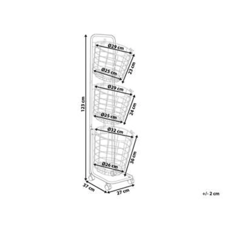 Beliani AYAPAL - Zwart Metaal - Afbeelding 4