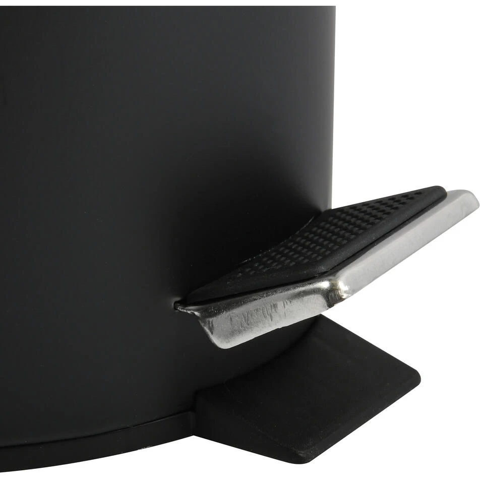 MSV Badkamer/toilet Pedaalemmer - Zwart - 12 Liter - 25 X 40 Cm - Afbeelding 4