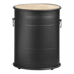 Opbergton Marnix - Zwart - 41,5xØ33 Cm