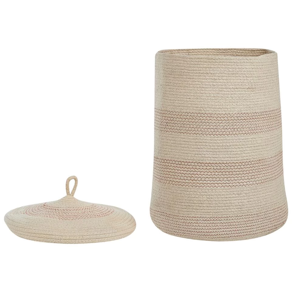 Beliani Mand SILOPI - Beige Katoen - Afbeelding 4