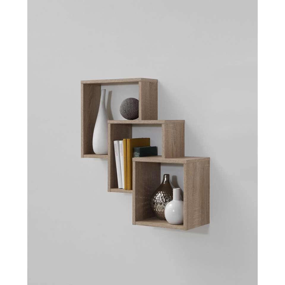 Wandrek Fibi - Eikenkleur - 65,5x64x19 Cm