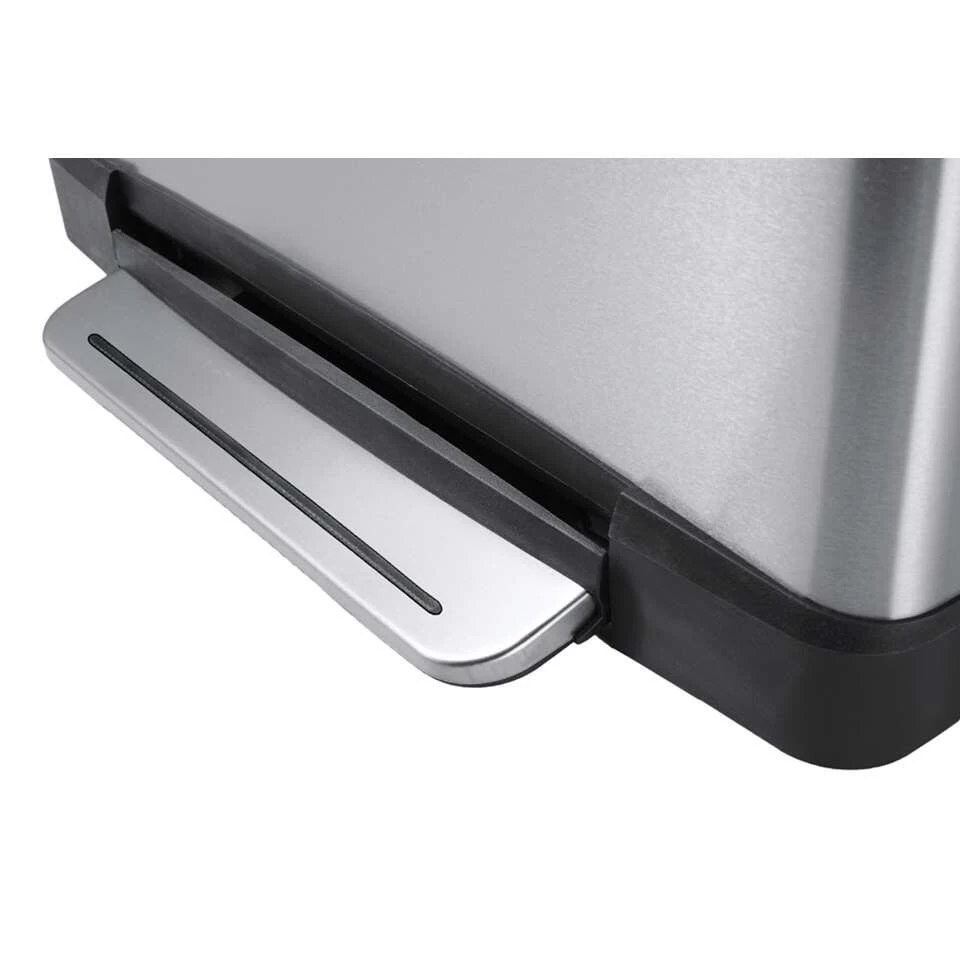 EKO Recycling Pedaalemmer E-Cube - Zilverkleurig - 10+9l - Afbeelding 3