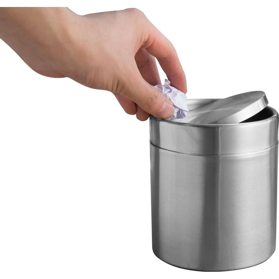 EKO Tafelafvalbakje Fandy - Zilverkleurig - 1,5l - Afbeelding 2