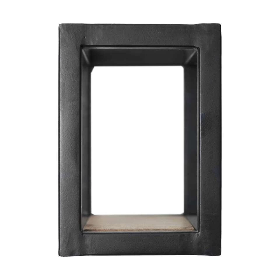 HSM Collection Wandbox Levels - Naturel/zwart - 20x14x20 Cm - Afbeelding 2