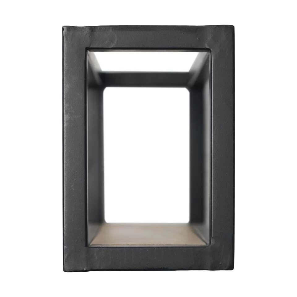 HSM Collection Wandbox Levels - Naturel/zwart - 35x14x20 Cm - Afbeelding 2