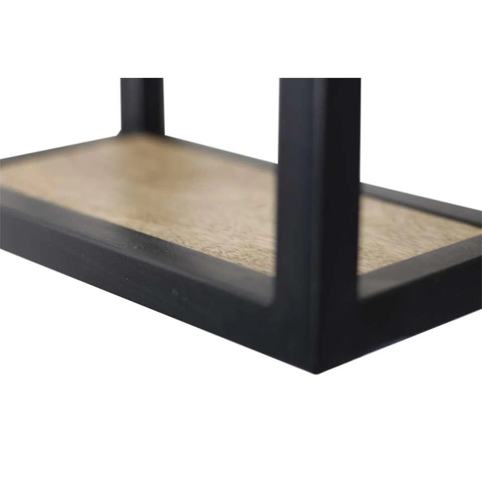 HSM Collection Wandbox Levels - Naturel/zwart - 35x14x20 Cm - Afbeelding 3