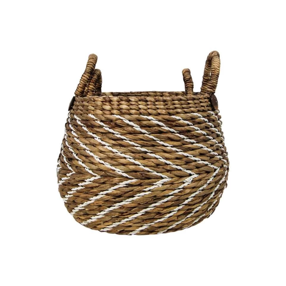 HSM Collection Mandenset Agira (2 Stuks) - Naturel/wit - Afbeelding 2