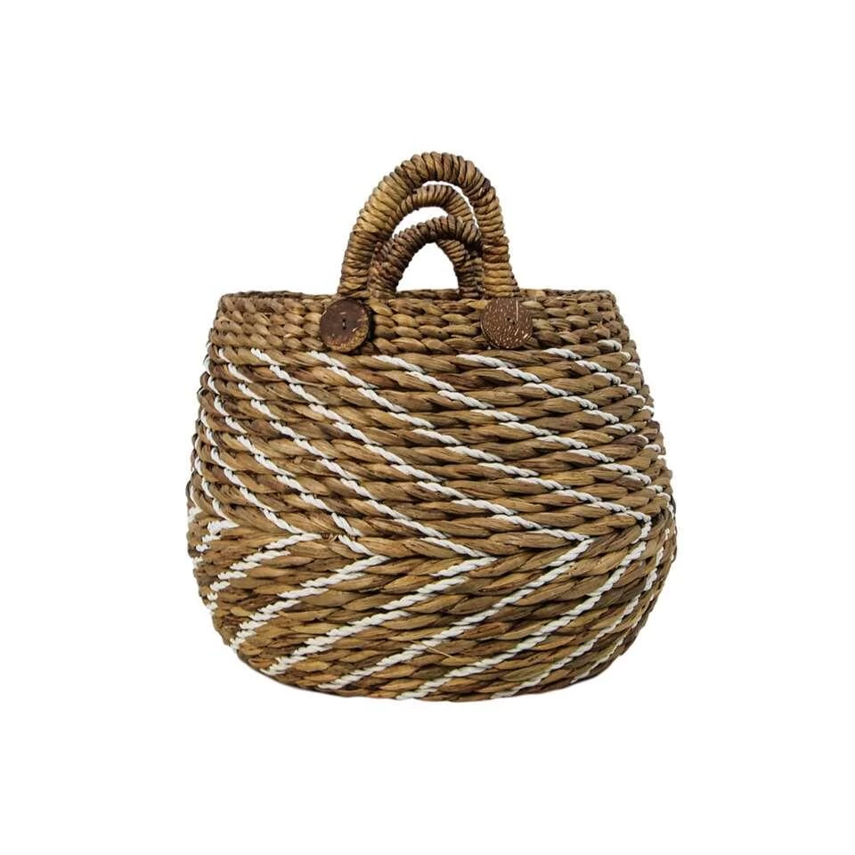 HSM Collection Mandenset Agira (2 Stuks) - Naturel/wit - Afbeelding 3