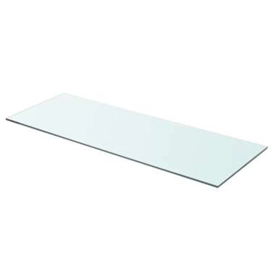 VidaXL Schappen 2 St 80x30 Cm Glas Transparant - Afbeelding 2