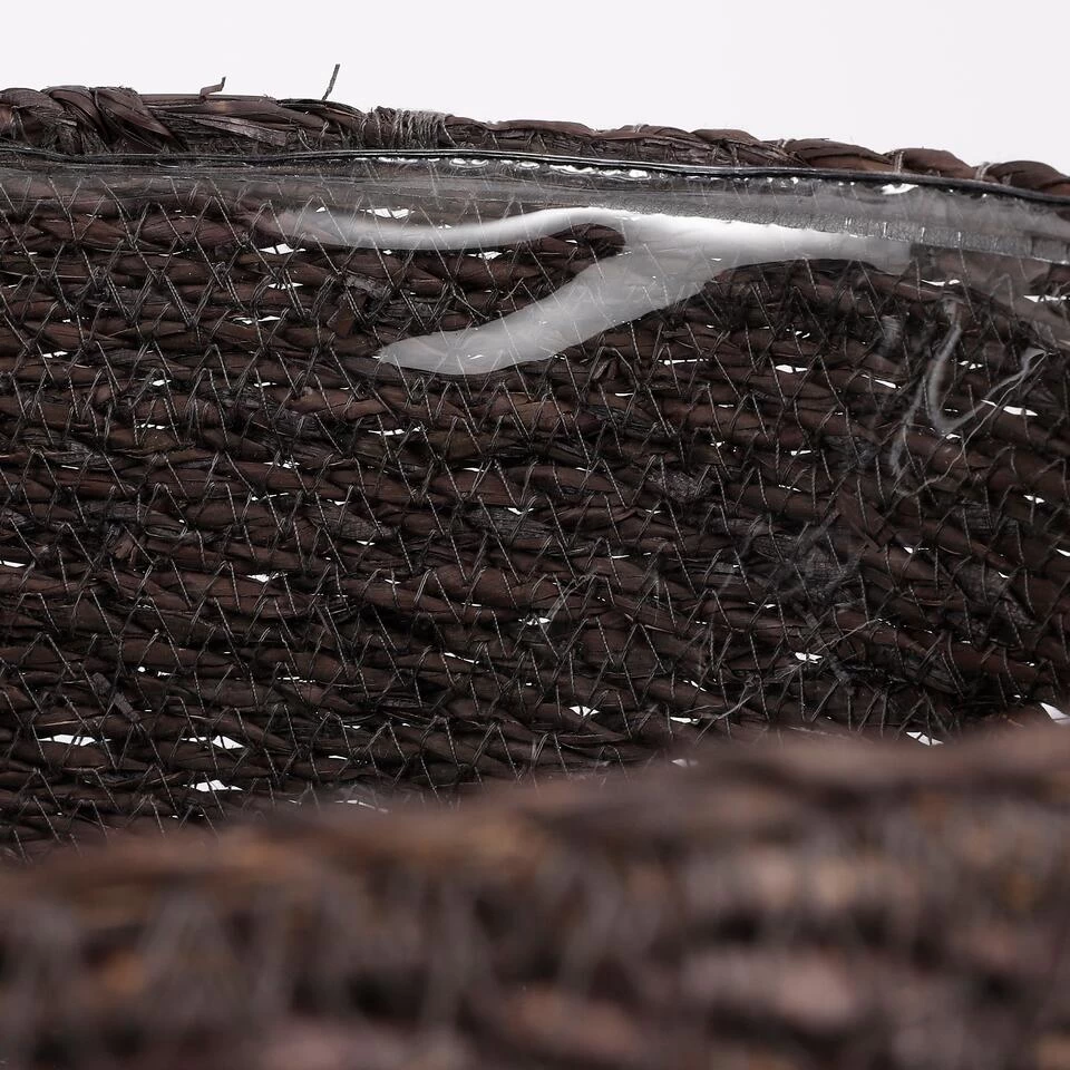 Mica Decorations Atlantic Mand Voor Planten Set Van 2 - Ø30 Cm - Grijs - Afbeelding 4