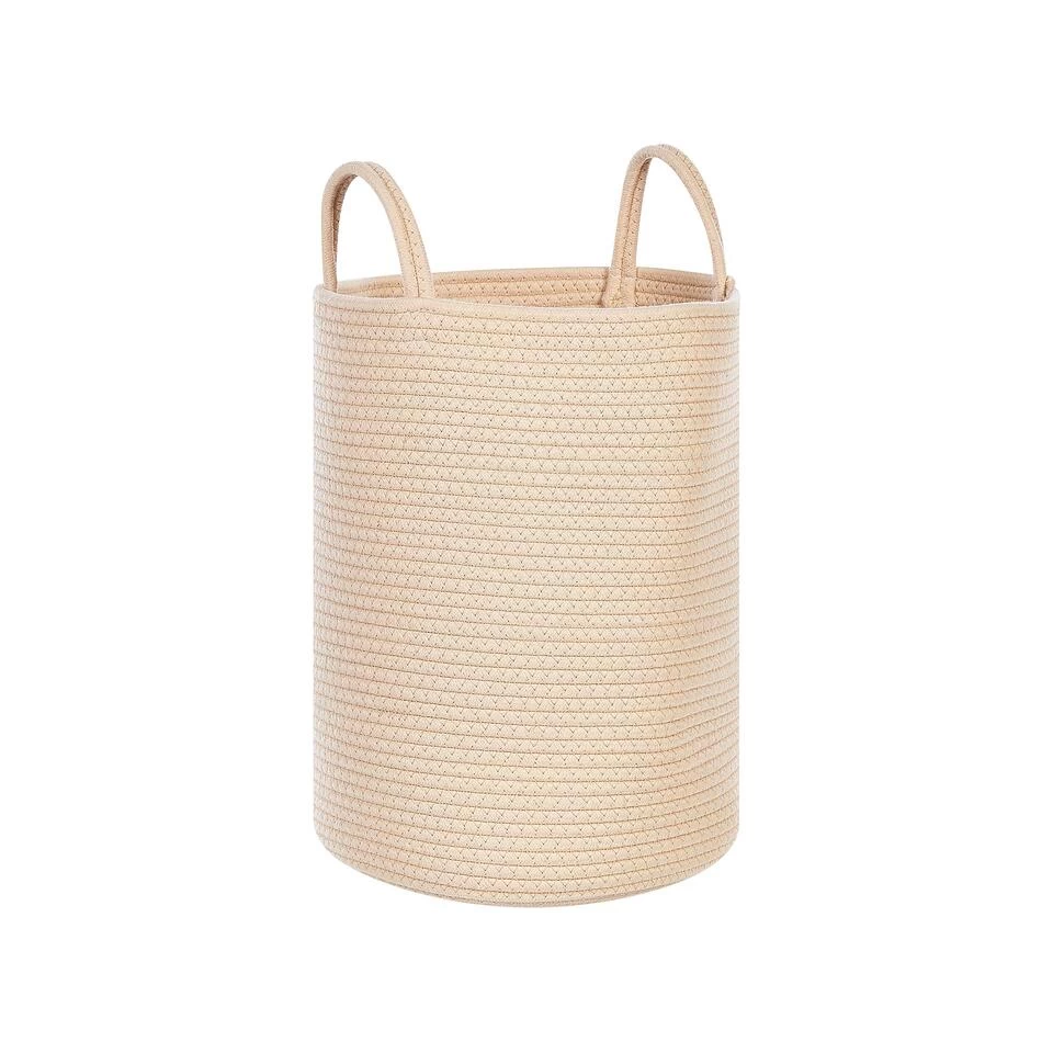 Beliani Mand SARYK - Beige Katoen - Afbeelding 3