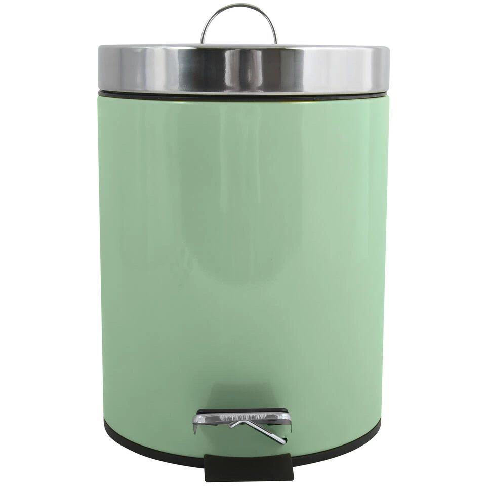 MSV Badkamer/toilet Pedaalemmer - Groen - 3 Liter - 17 X 25 Cm - Afbeelding 2