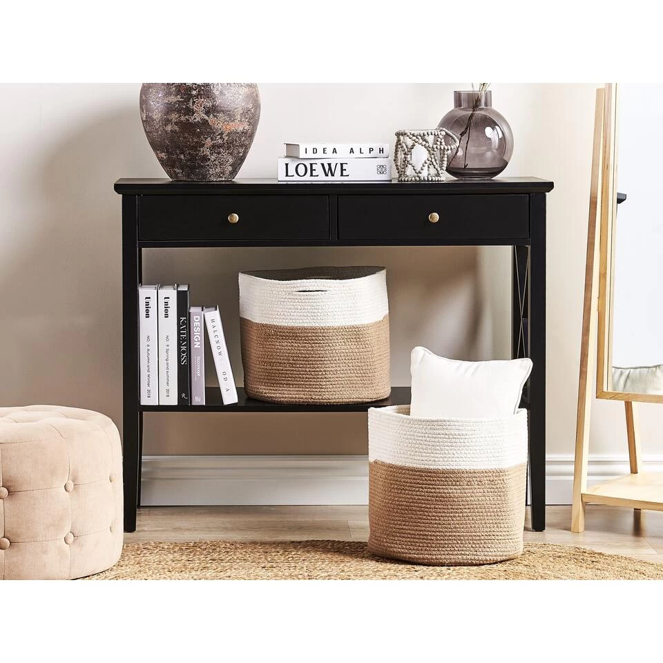 Beliani Mand ARDESEN - Beige Katoen - Afbeelding 2