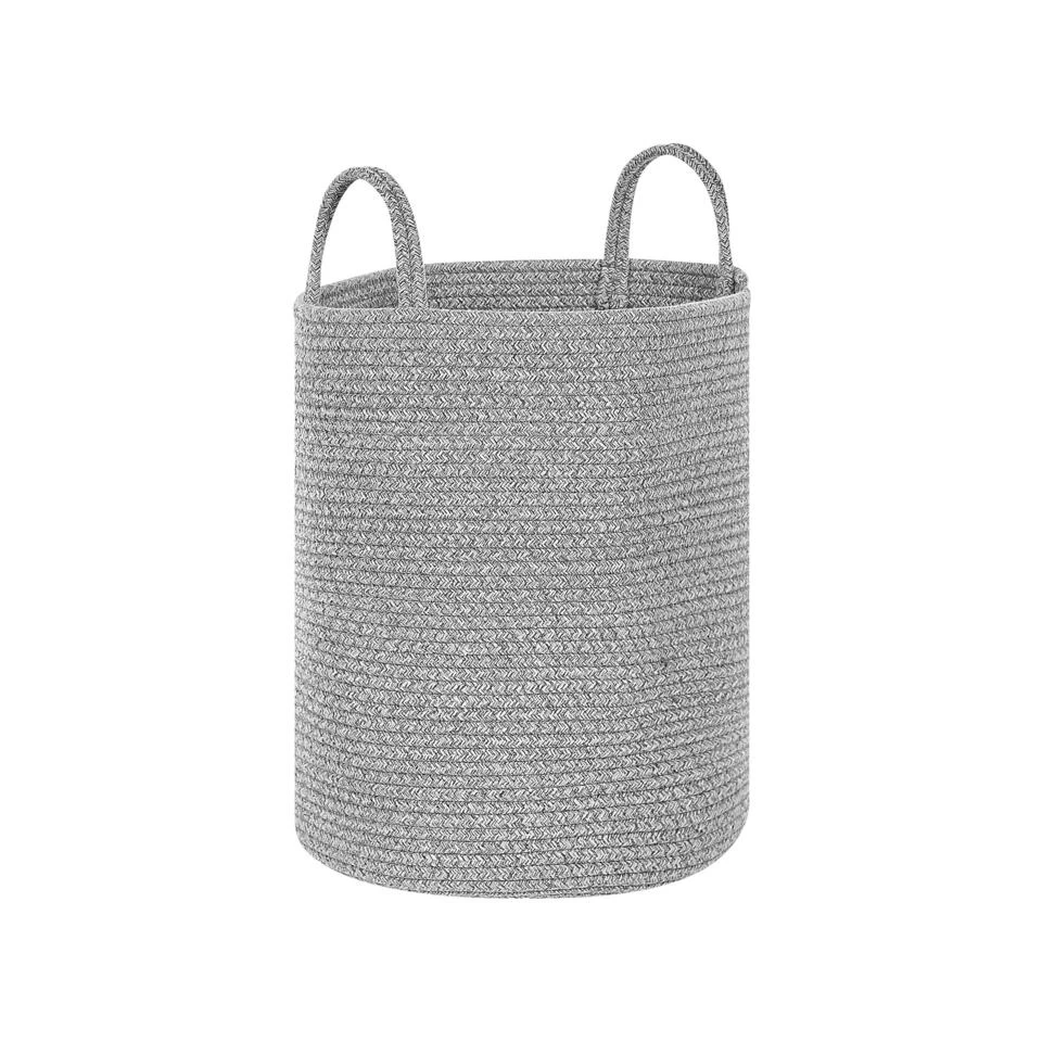 Beliani Mand SARYK - Grijs Katoen - Afbeelding 4