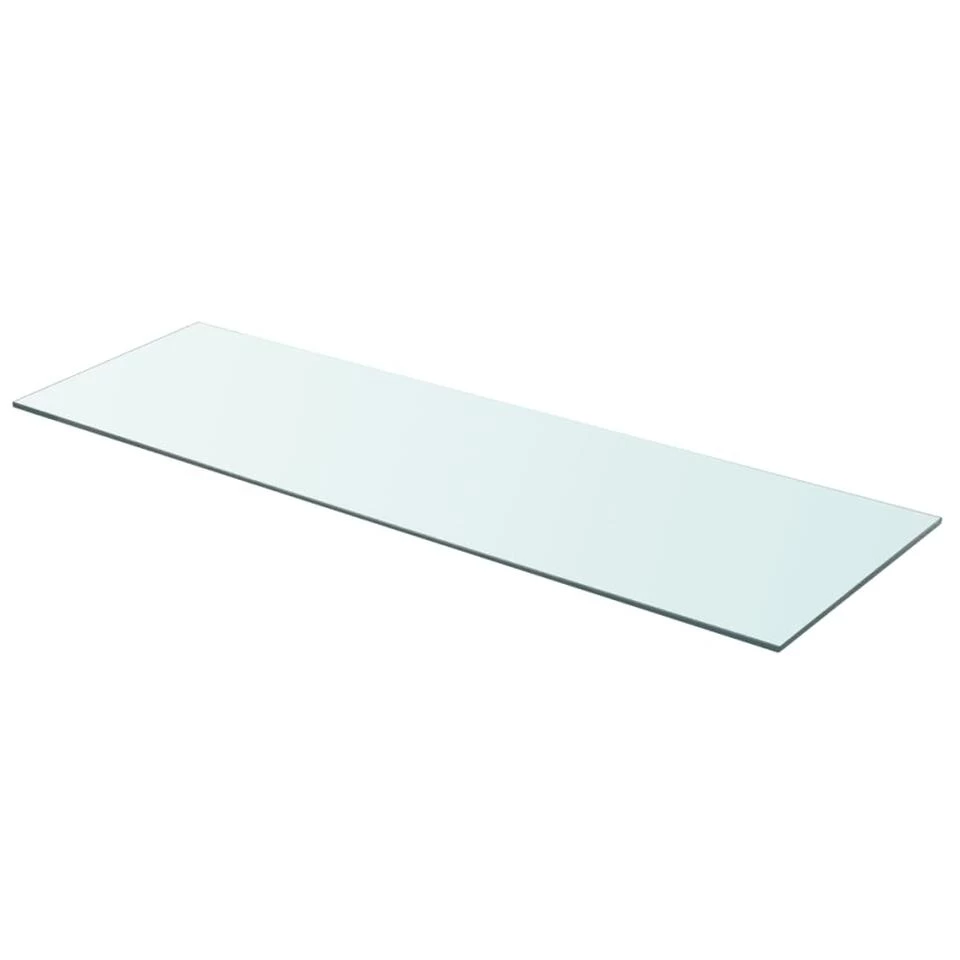 VidaXL Schappen 2 St 90x30 Cm Glas Transparant - Afbeelding 2