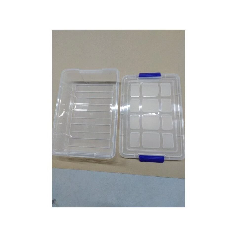 Opslagbak/organizer Met Deksel 5 Liter Transparant - Afbeelding 3