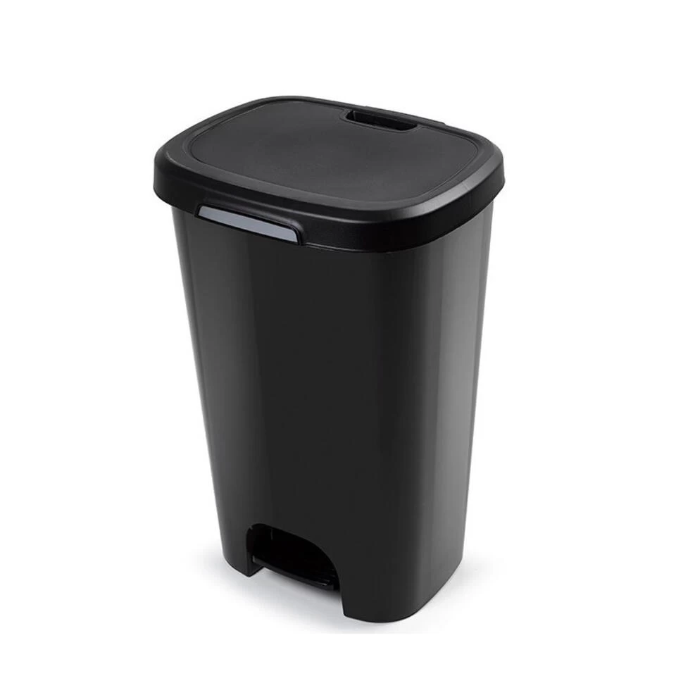 PlasticForte Pedaalemmer - Kusntstof - Zwart - 50 L - Afbeelding 2