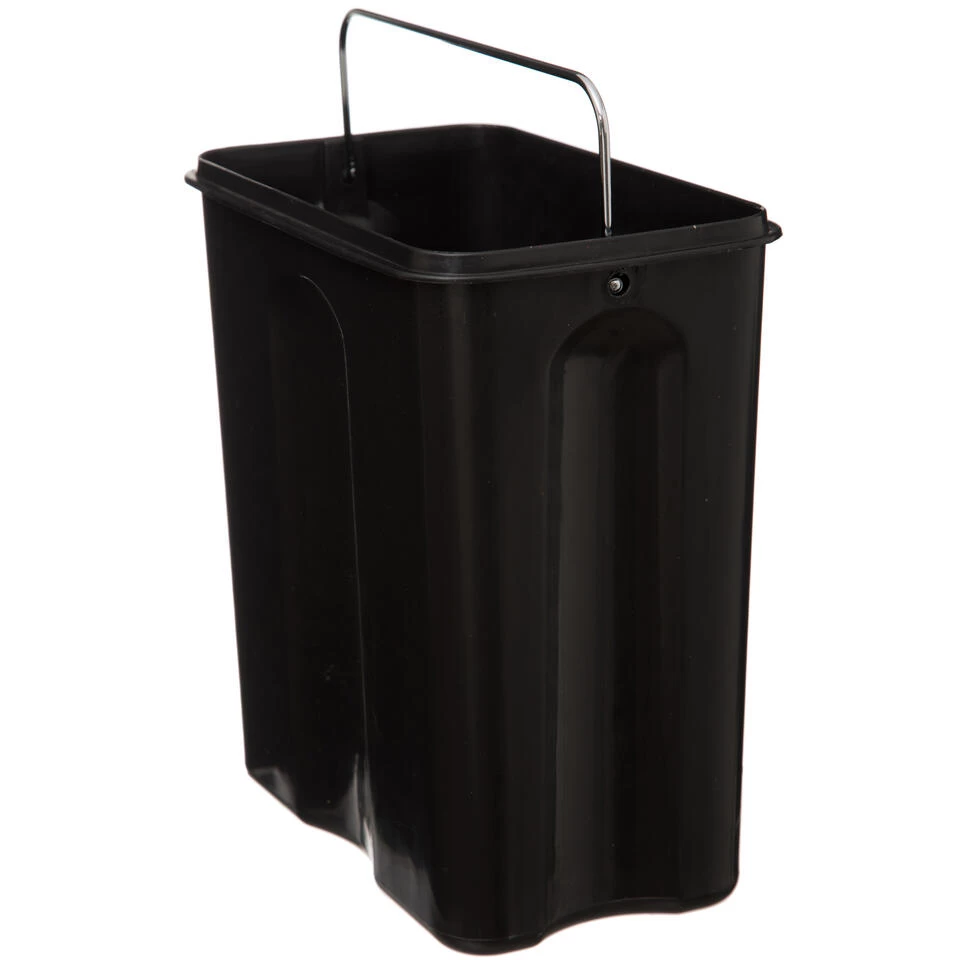 5Five - Prullenbak/pedaalemmer Wit Rvs Metaal 5 Liter - 14x29x30 Cm - Afbeelding 2