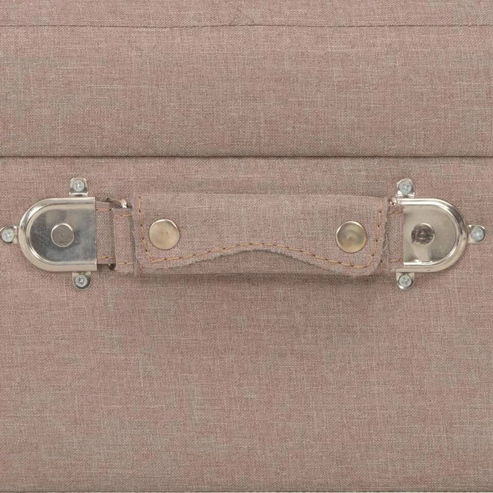 VidaXL Opbergkruk 40 Cm Stof Bruin - Afbeelding 2