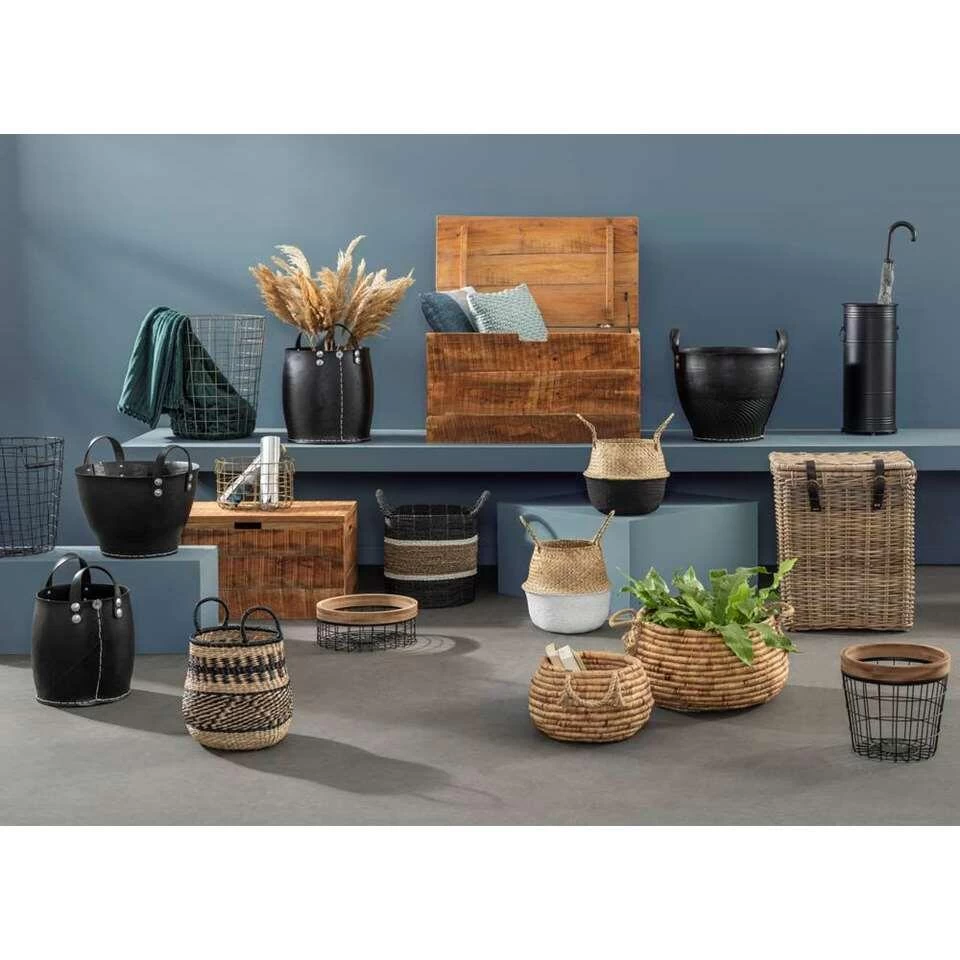 Mand Gijs - Zwart - 35xØ40 Cm - Afbeelding 3